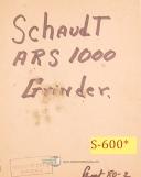 Schaudt-Schaudt 115 192, External Grinding Electricals and Parts Manual-115-192-02